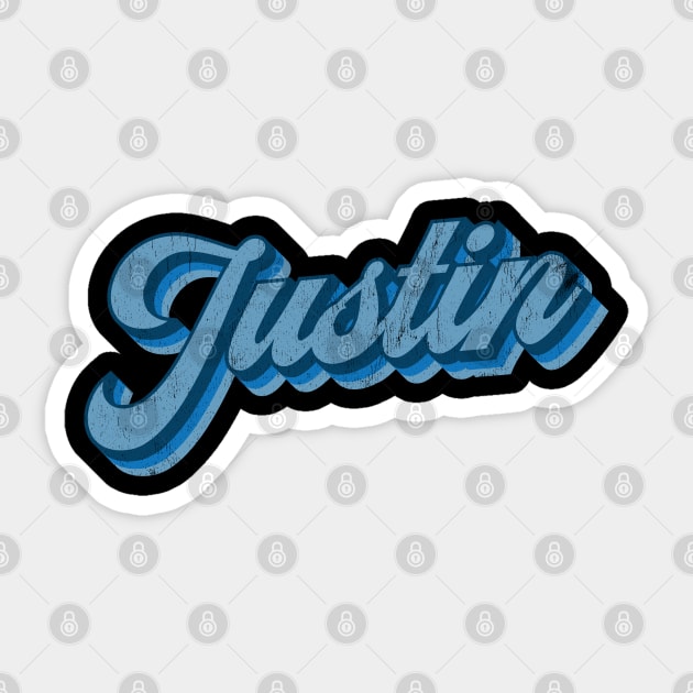 Justin Sticker by Snapdragon